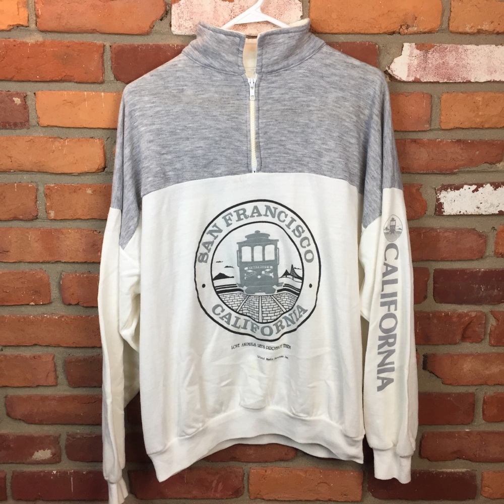 Vintage 90s California quarter zips has marks